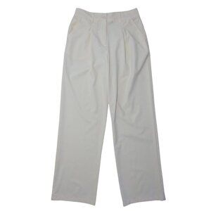 High Waisted Pleated Wide Leg Pants Brand Wild Fable Women Size S Color Ivory.